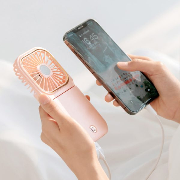 移動電源風扇 - USB隨身碟客製 新款折疊掛脖風扇, 3檔風力調節,內置移動電源(3000mAH) 180℃調節,可折疊收納,方便攜帶 兩個款式可供選擇,常規款及升級款(帶手機支架功能) 客製 - USB隨身碟客製 23149_fan_03